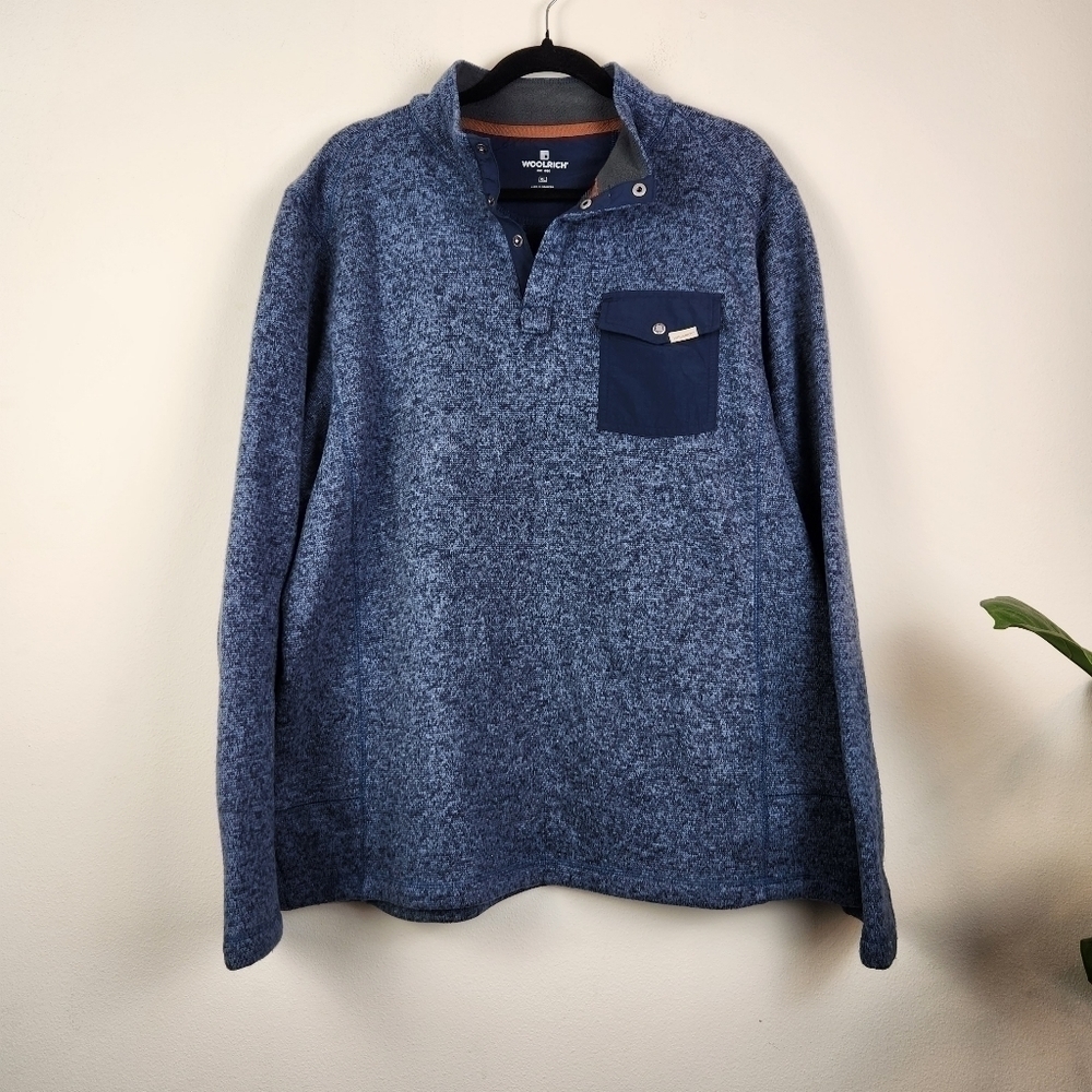 Woolrich Men's 1/4 Snap button Closure Sweater Size XL